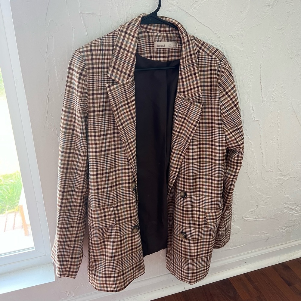 Plaid blazer